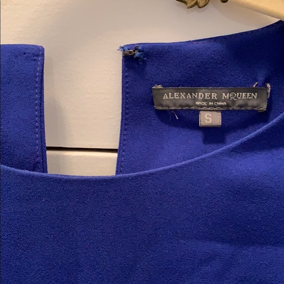 Alexander McQueen Royal Blue Dress - Picture 3 of 4